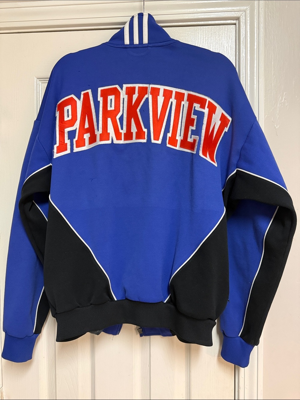 adidas Royal Blue and Black Track Windbreaker Jacket